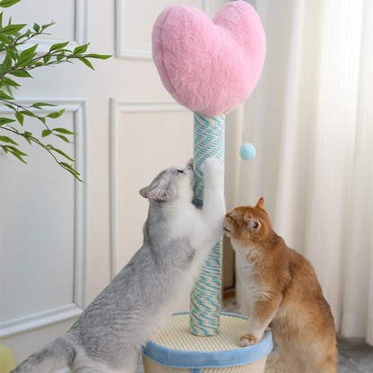 Heart Shaped Sisal Base Cat Scratching Post
