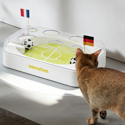 Electric Interactive Football Field Cat Ball Toy