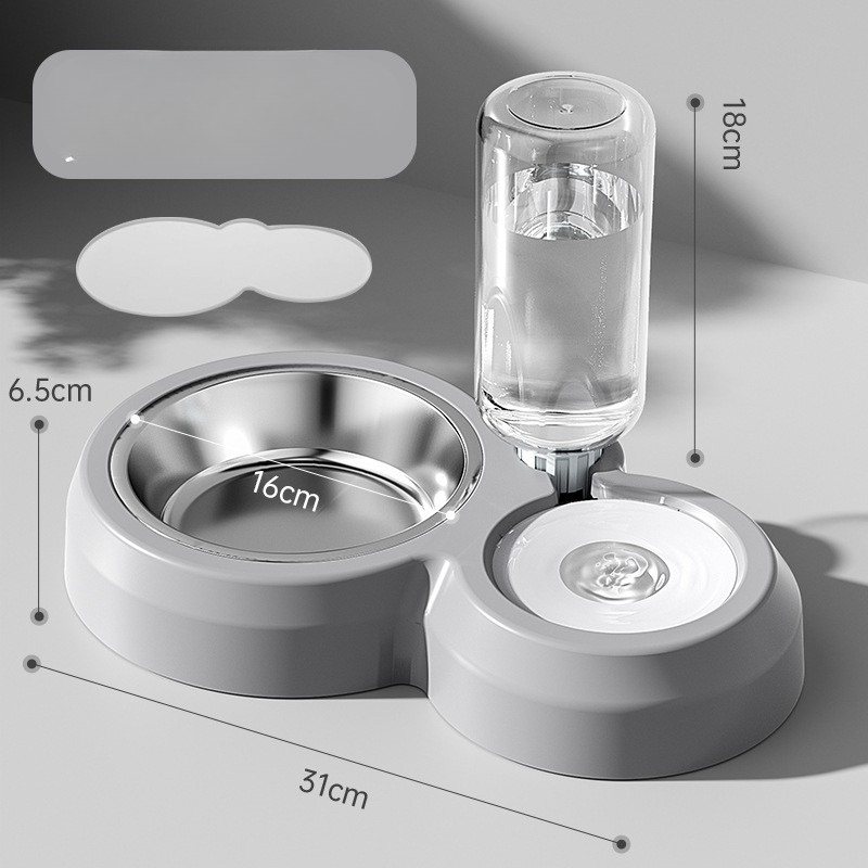 Dog Bowls Cat Food and Water Dispenser Bowl Set