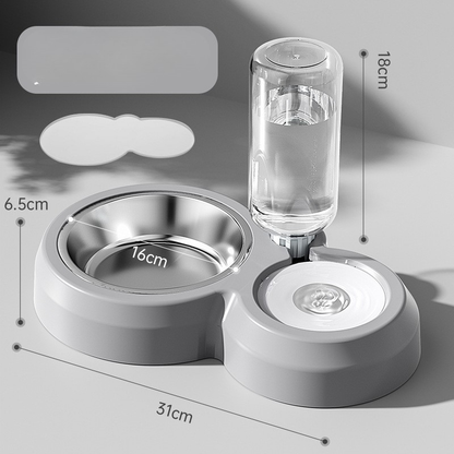 Dog Bowls Cat Food and Water Dispenser Bowl Set