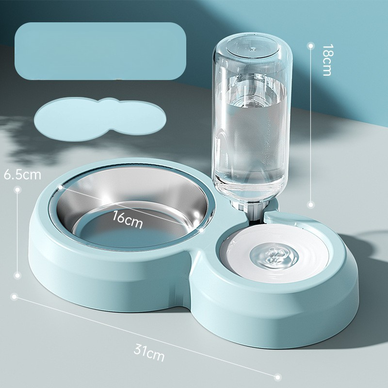 Dog Bowls Cat Food and Water Dispenser Bowl Set