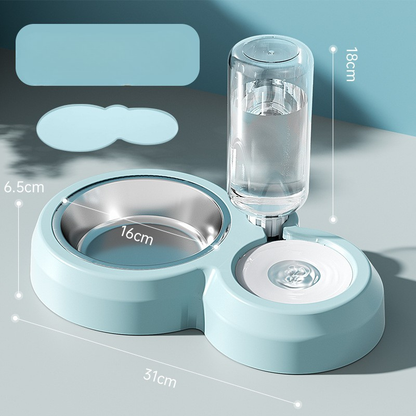Dog Bowls Cat Food and Water Dispenser Bowl Set