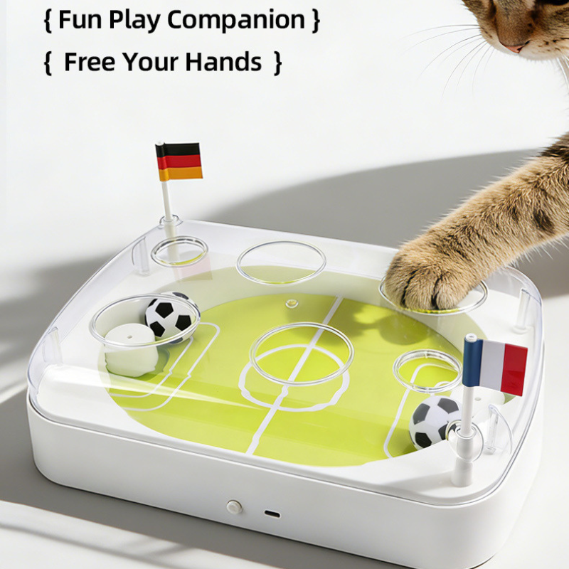 Electric Interactive Football Field Cat Ball Toy