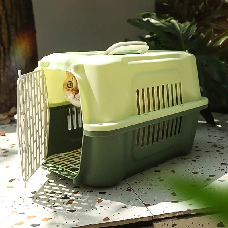 Portable Airline-Friendly Cat Carriers Crates for Small Dogs Durable Plastic