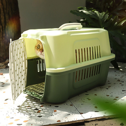 Portable Airline-Friendly Cat Carriers Crates for Small Dogs Durable Plastic