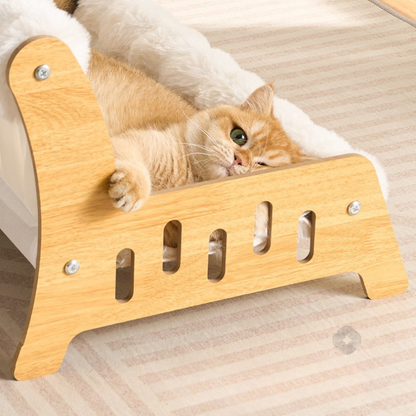 Winter Pet Bed Warm Cat Sofa Bubble Fleece Bed