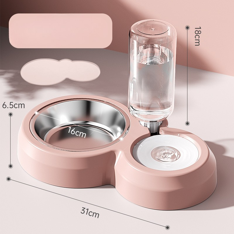 Dog Bowls Cat Food and Water Dispenser Bowl Set
