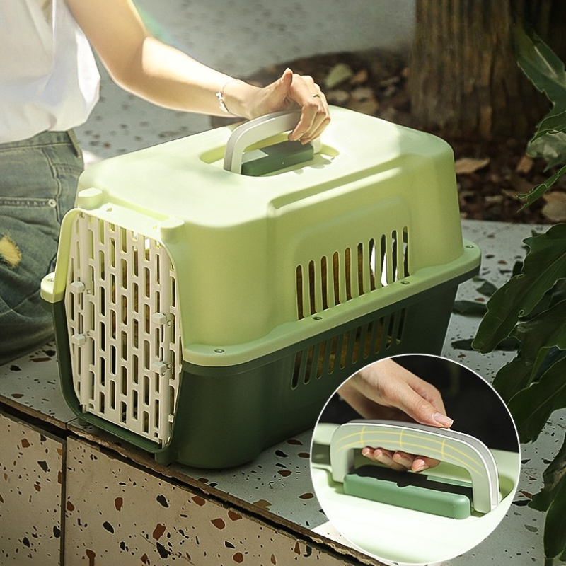 Portable Airline-Friendly Cat Carriers Crates for Small Dogs Durable Plastic