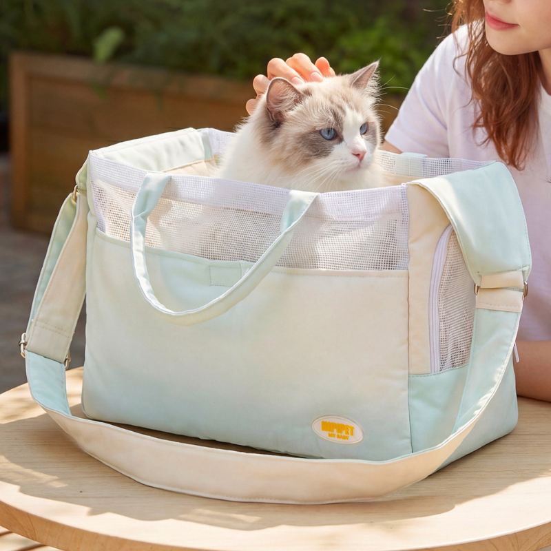 Stylish Cat Carrier Bag Breathable Shoulder Travel Tote