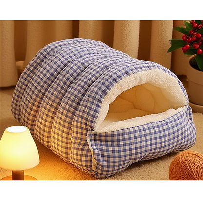 Winter Warm Semi-enclosed Cat Bed