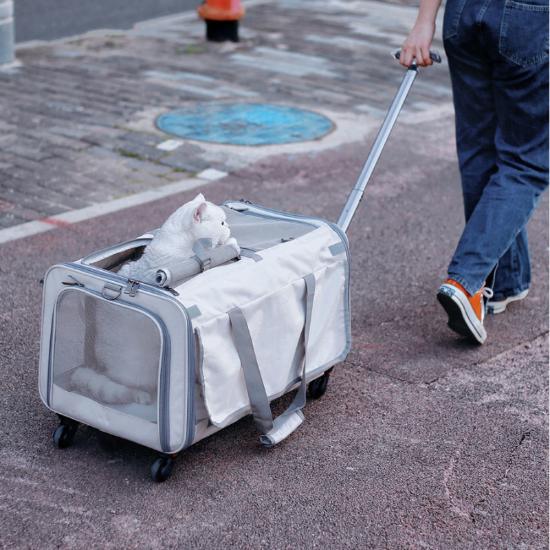 Cat Stroller Carrier Suitcase Dog Travel Bag