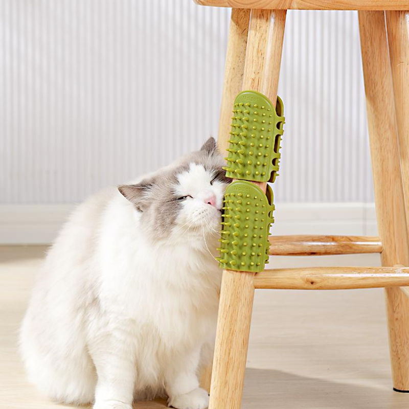 Silicone Cat Self Grooming Brush Removes Loose Hair & Massages Cats