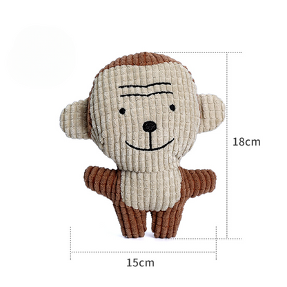 Corduroy Plush Squeaky Dog Toy