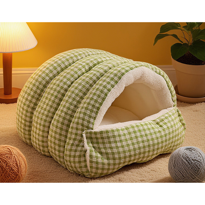 Winter Warm Semi-enclosed Cat Bed