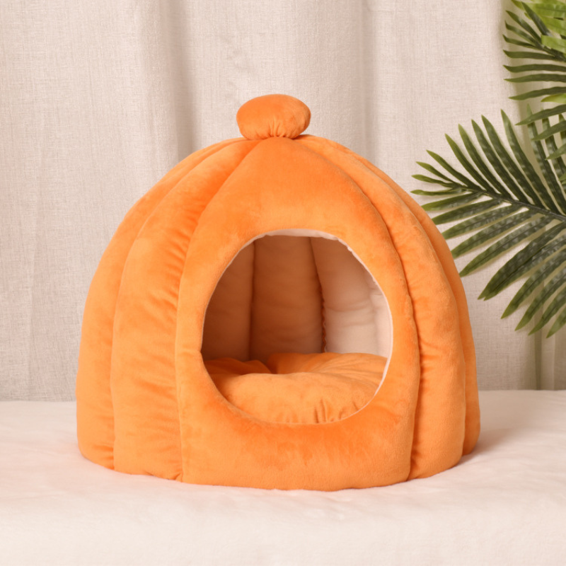 Plush Cat Bed Dome For Cozy Indoor Comfort