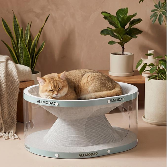 Cat Tunnel Scratch Board Rest Bed