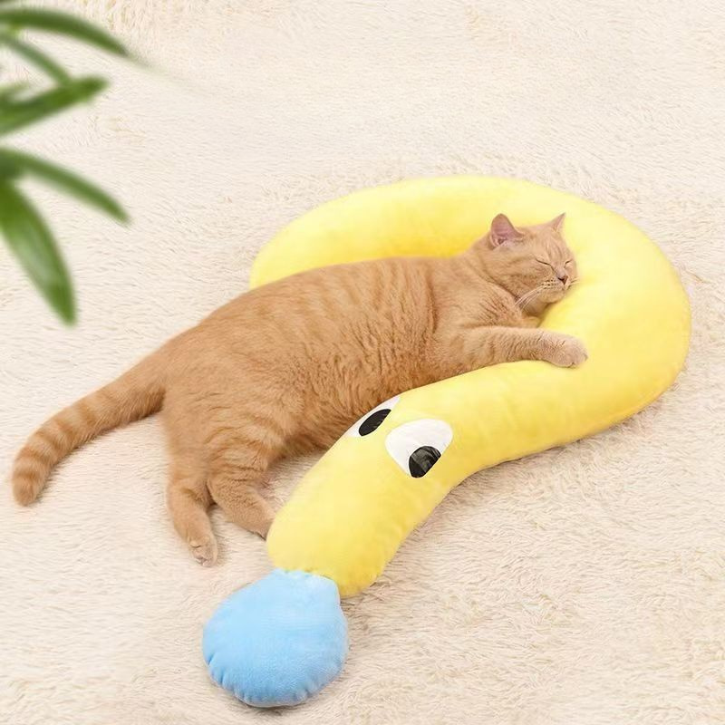 Soft Plush Pet Pillow Cozy Sleep Cushion Cats Dogs