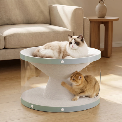 Cat Tunnel Scratch Board Rest Bed