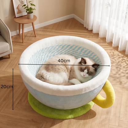 Coffee Cup Cat Bed