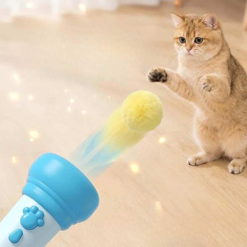 Interactive Electric Cat Launcher Ball Toy