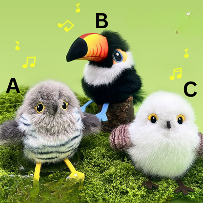 Cat Interactive Singing Bird Toy