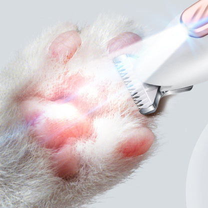 LED Pet Paw Hair Trimmer for Dogs & Cats Cordless Grooming Clipper