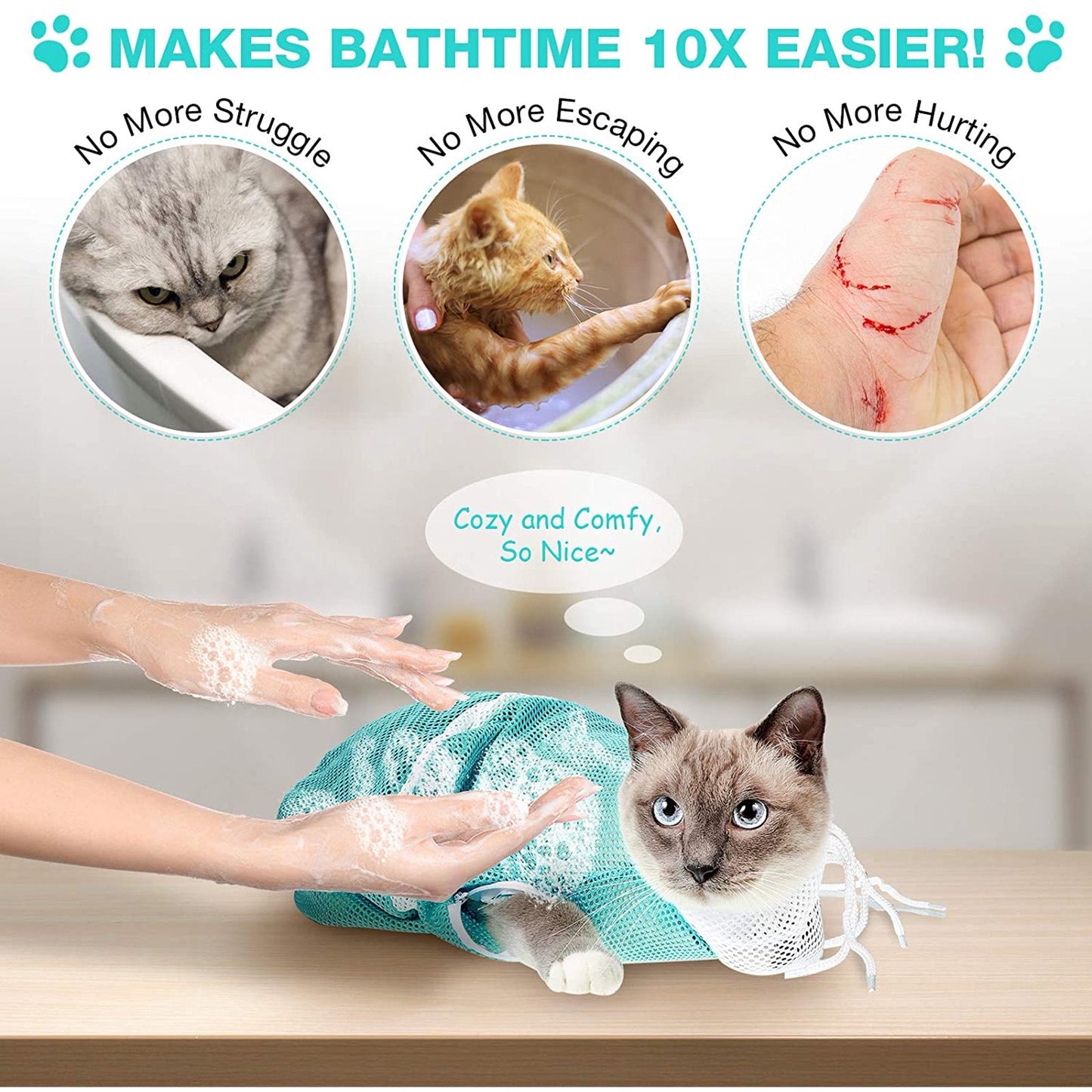 Multi-functional Pet Grooming Bath Bag