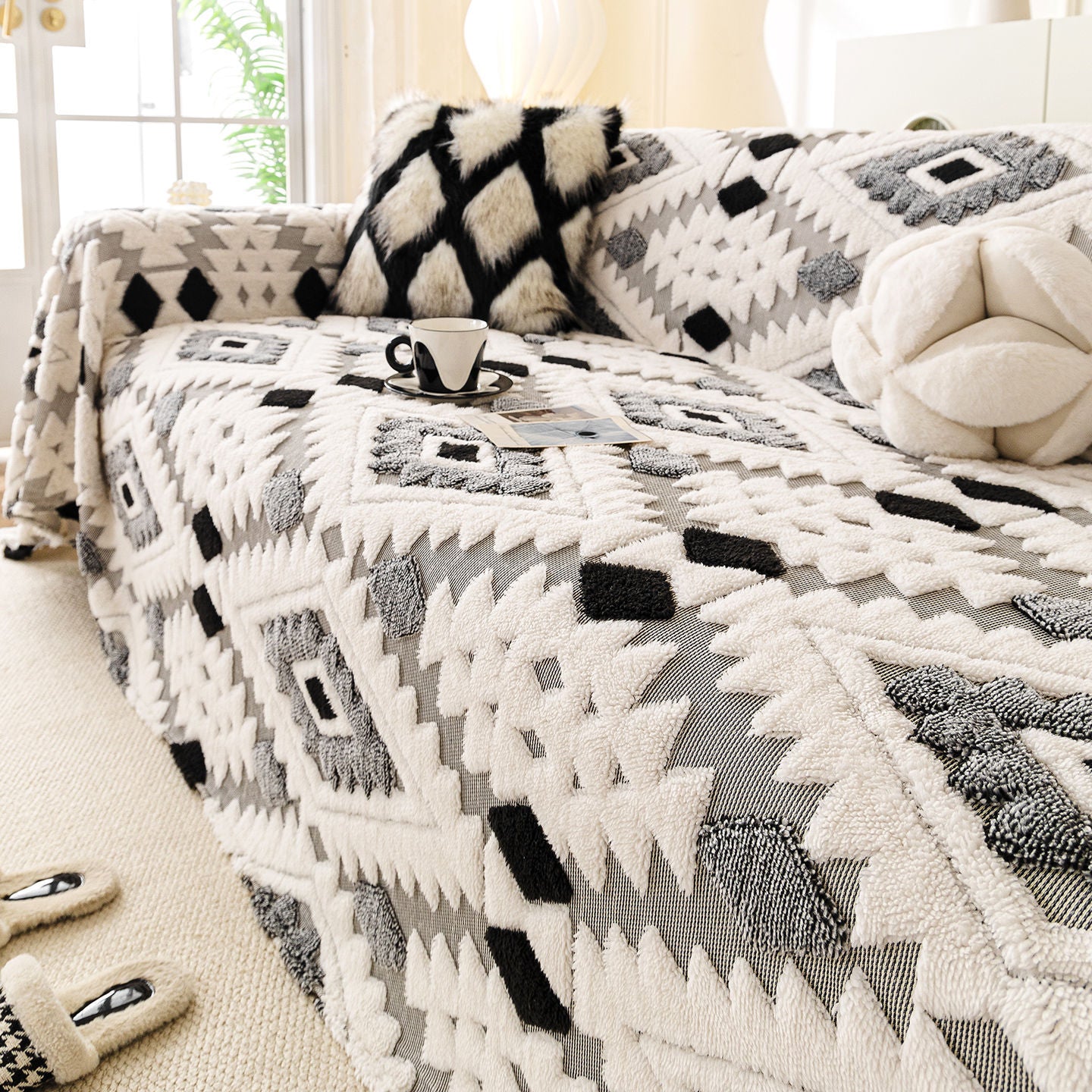 Winter Sofa Cover Anti-Cat Scratch Couch Protector