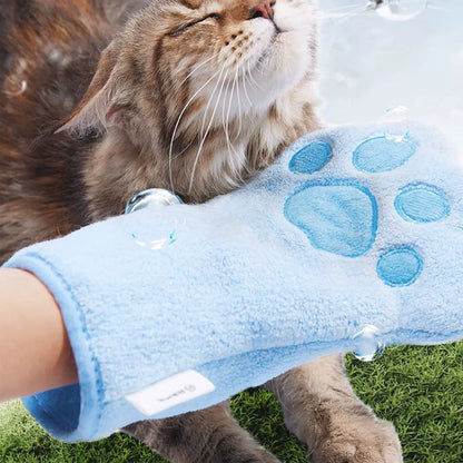 Pet Towel Gloves Quick-Drying Absorbent Cat Bath Towel