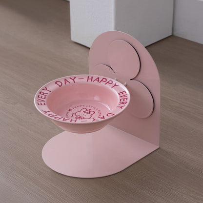 Elevated Ceramic Magnetic Cat Bowl Anti-black Chin Pet Bowl