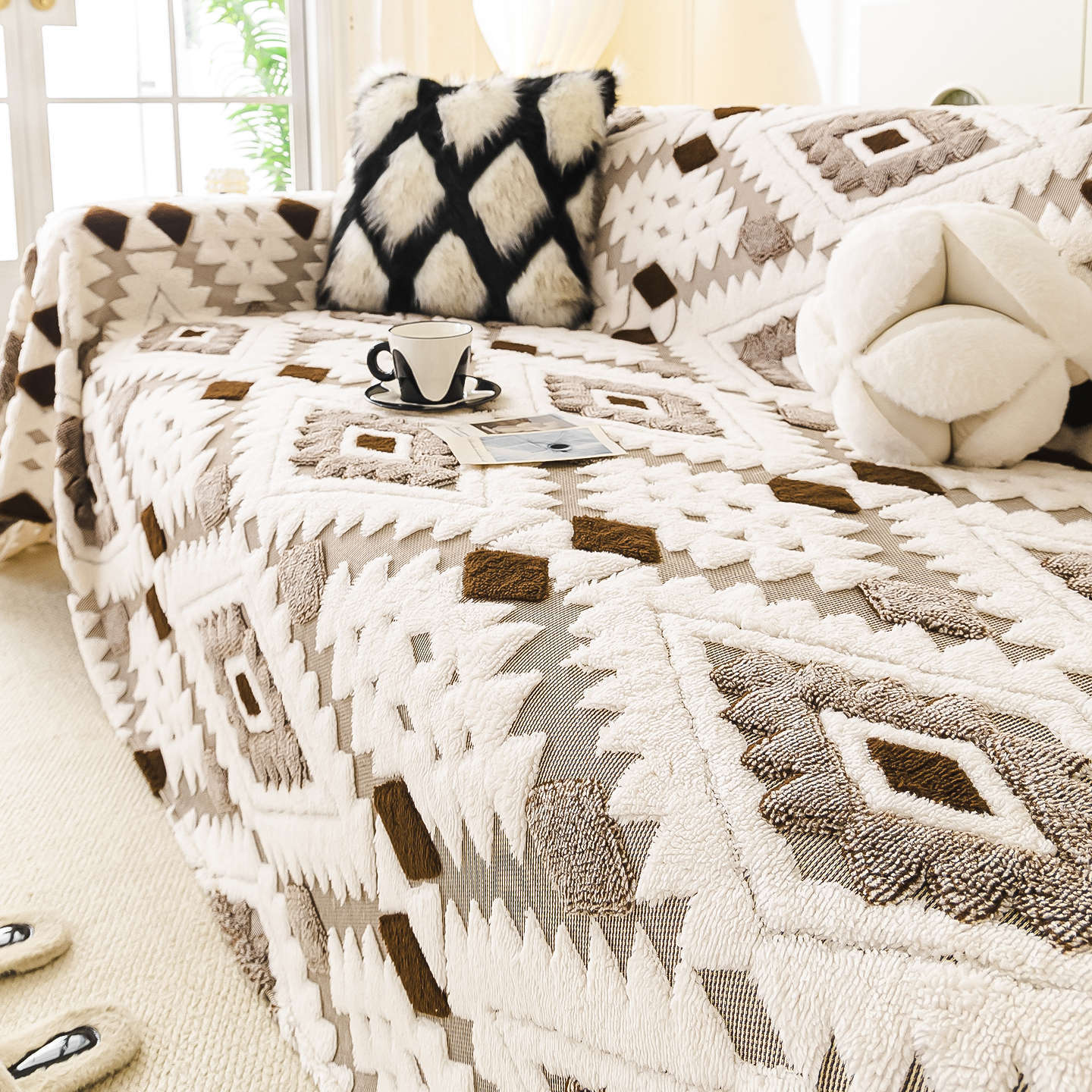 Winter Sofa Cover Anti-Cat Scratch Couch Protector