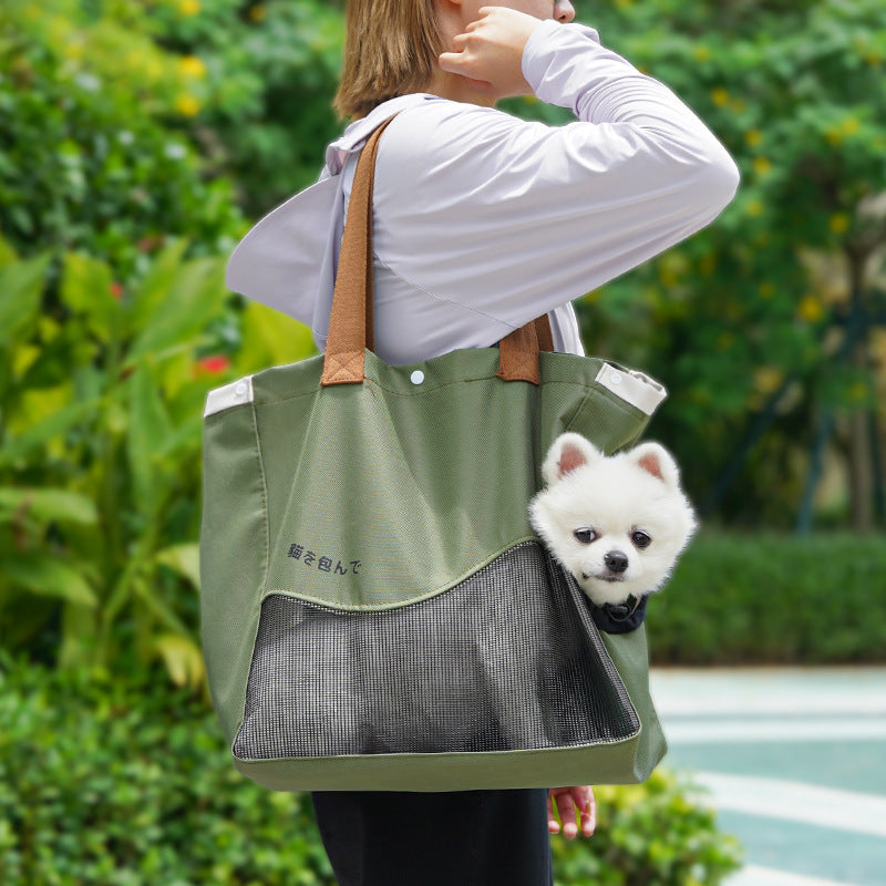 Cat Travel Carrier Crossbody Tote Bag