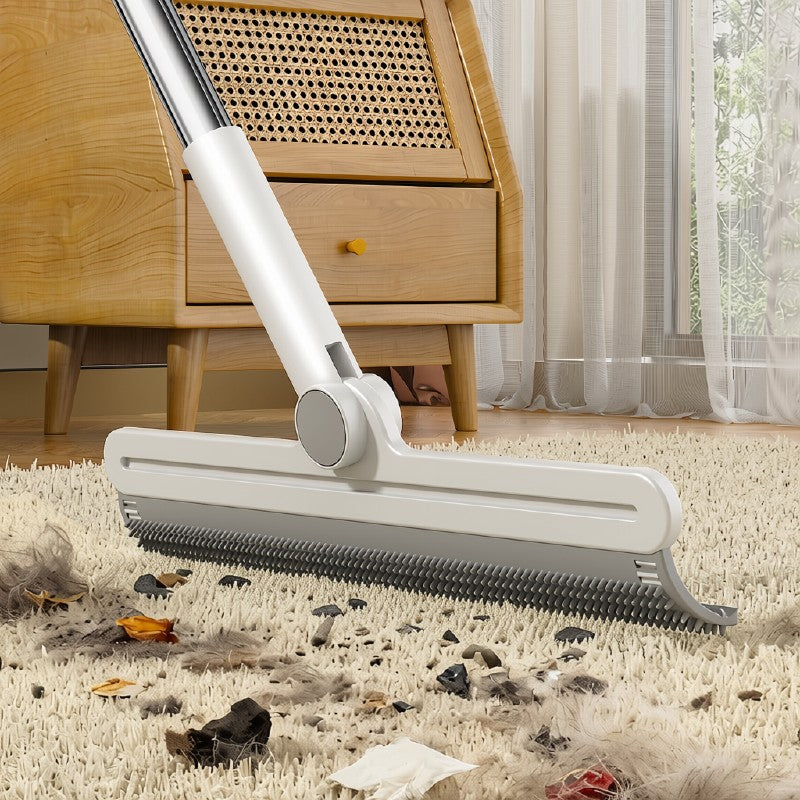Silicone Pet Hair Remover Broom Magic Fur Cleaner for Carpet, Floor & Furniture