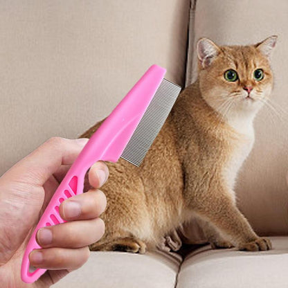 Pet Flea Comb For Cats Hair Brush Tick Stain Removal