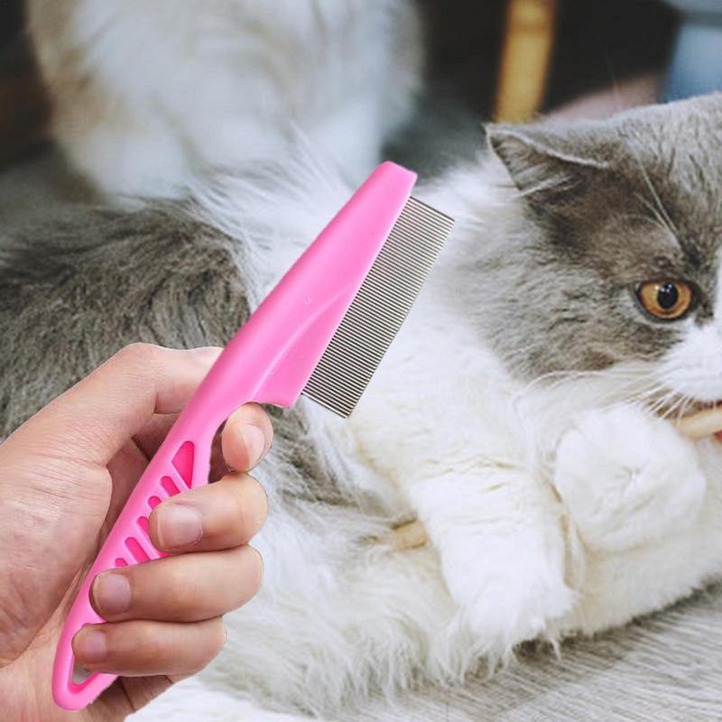 Pet Flea Comb For Cats Hair Brush Tick Stain Removal