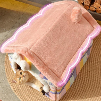 Universal Pet Cave Bed for Cats and Dogs