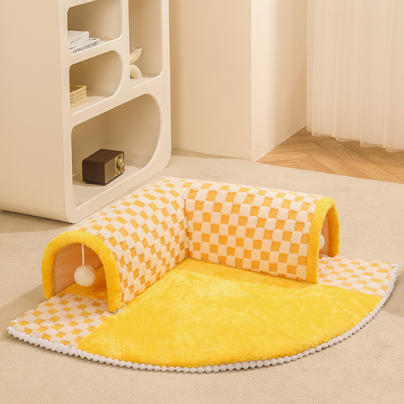 Cozy Hideaway Cat Tunnel Bed