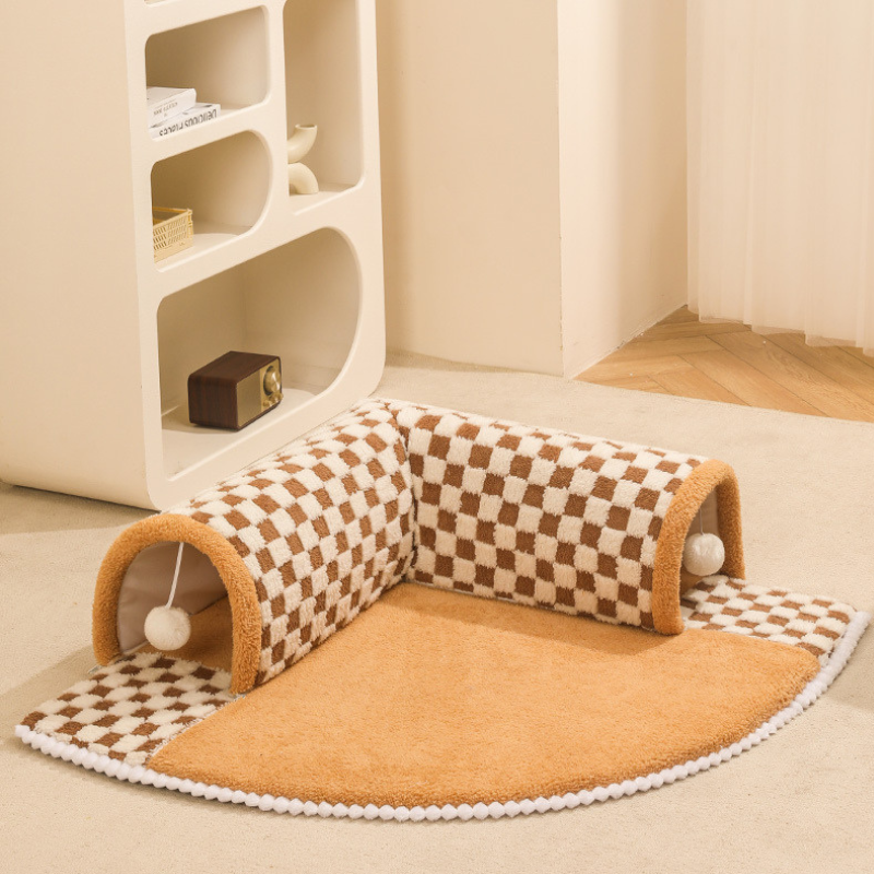 Cozy Hideaway Cat Tunnel Bed