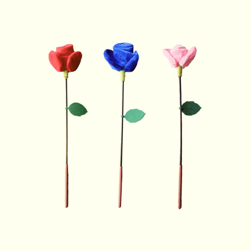 Floral Satin Cat Wand Teaser