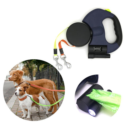 Retractable Dual Dog Leash