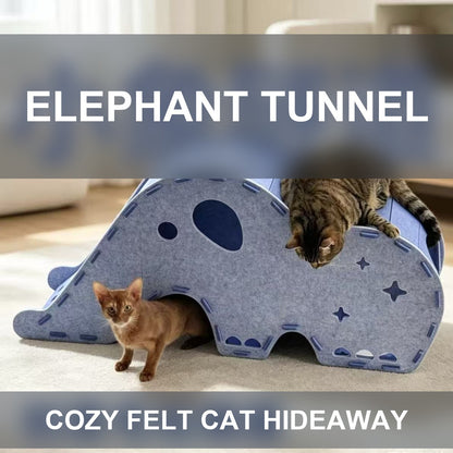 Elephant Tunnel Cat Play House