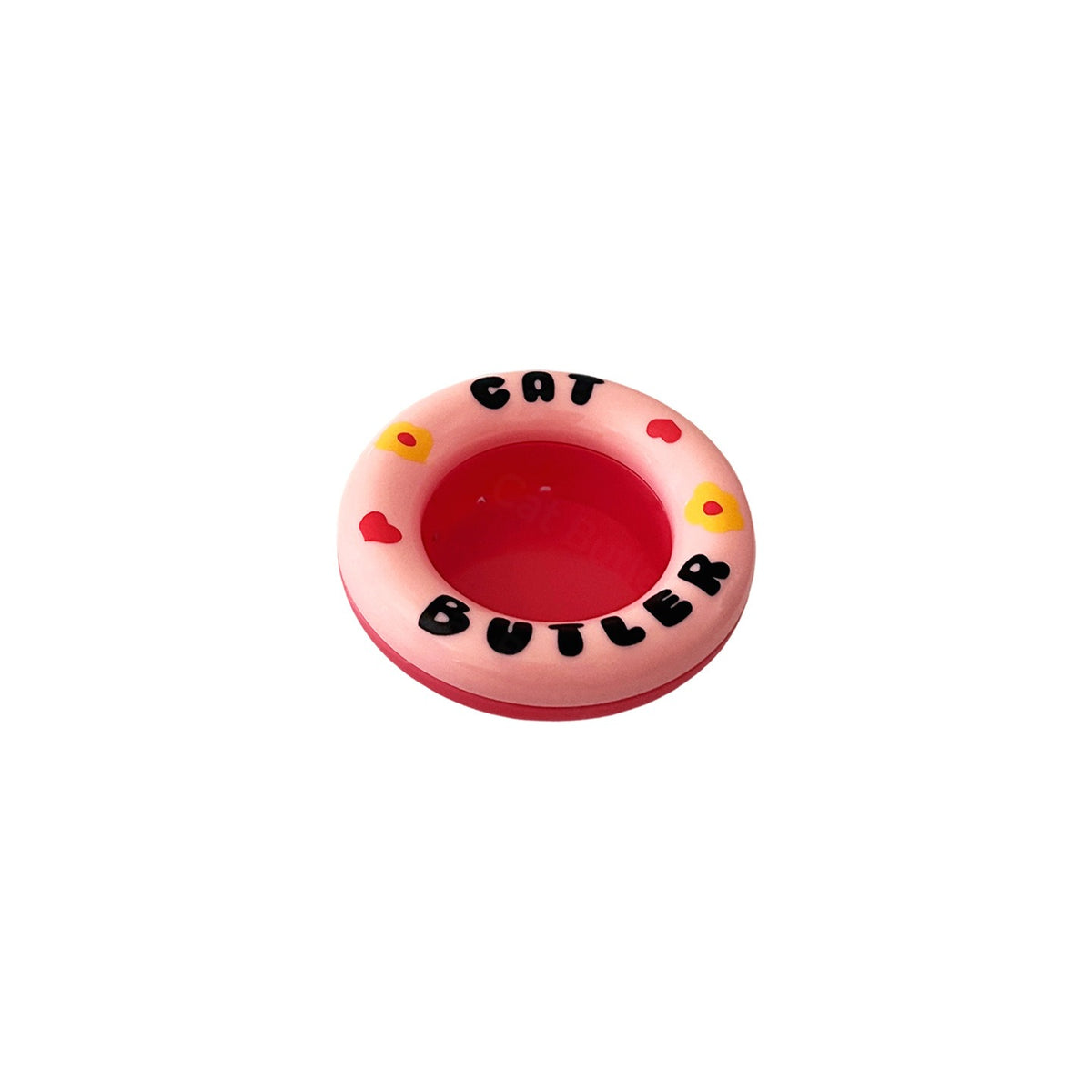 Pink floating cat water ring