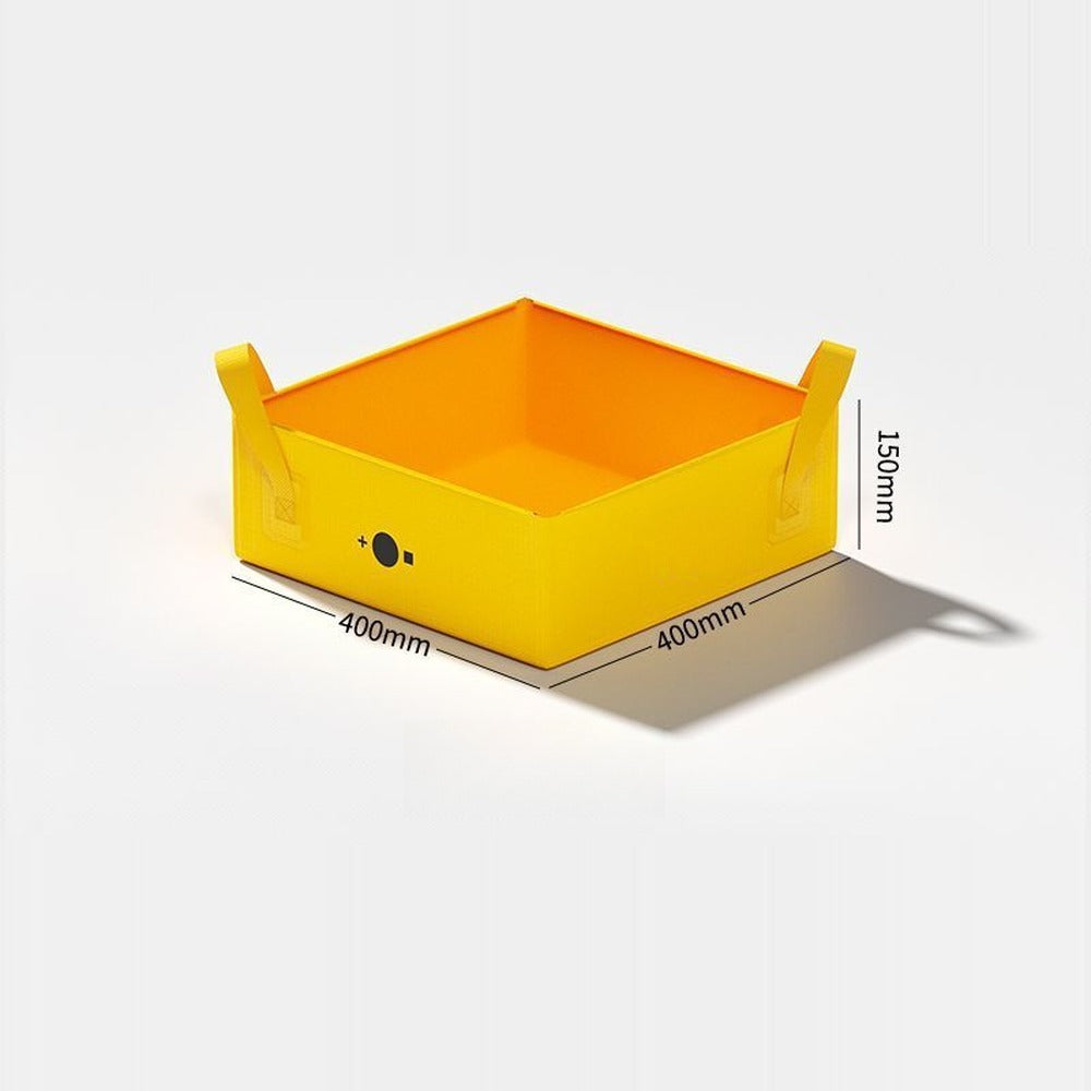 Foldable cat litter box dimensions 15.7 x 15.7 x 5.9 inches