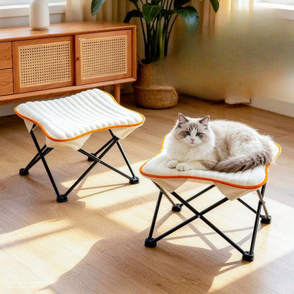 Elevated Folding Cat Cot Chair