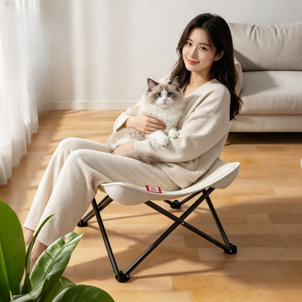 Elevated Folding Cat Cot Chair