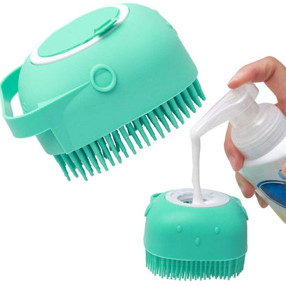 Pet Shampoo Dispenser Massage Brush