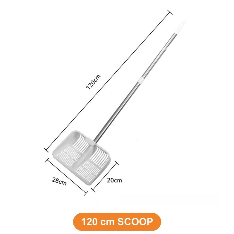 Extra-Long Handle Cat Litter Scoop - 120 cm Scoop