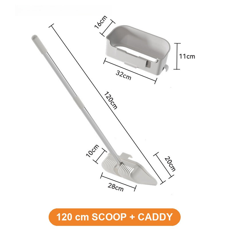 Extra-Long Handle Cat Litter Scoop - 120 cm Scoop + Caddy
