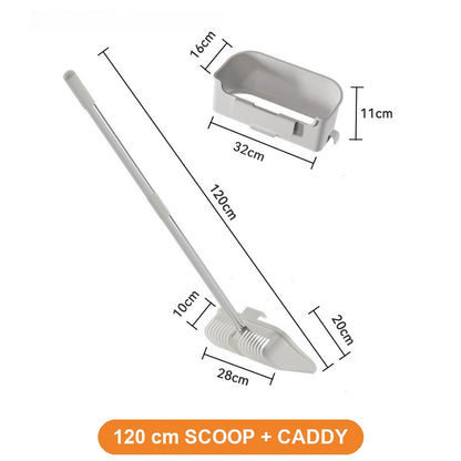 Extra-Long Handle Cat Litter Scoop - 120 cm Scoop + Caddy