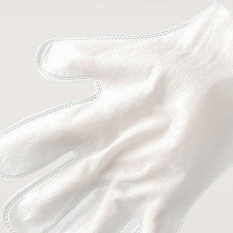 Close-up of the thick soft non-woven cleaning glove